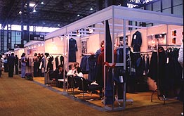 Click Systems A stand at a trade show using the Click system